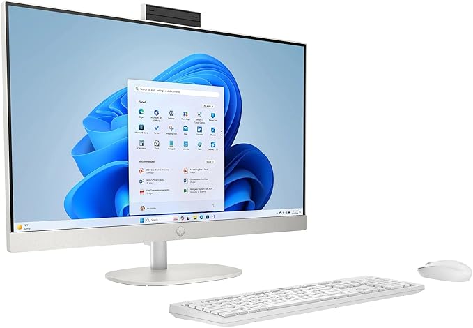 HP 27" All-in-One Touchscreen Desktop PC 2025 New, Intel Ultra 7 255U (Up to 5.2GHz), Intel AI Boost, 27 inch FHD Touchscreen Anti-Glare Display, 64 GB DDR5 5600MT/s, 4 TB Gen4 SSD, Windows 11 Pro