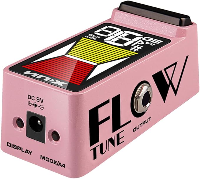 NUX NTU-3 MKII Pedal Tuner Flow Tune for Chromatic, Guitar, Bass, Large LCD Display,TB/BB Monitor Modes, Fits Any Board, Display Modes,Strobo Mode, Arrow Mode 1, Arrow Mode 2