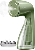 HiLIFE Steamer for Clothes, 1100W Clothes Steamer with Large 300ml Tank, Handheld Clothing Steamer, Fabric Wrinkle Remover, Portable & Compact Travel Size Garment Steamer ONLY FOR 120V (Green)
