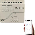 Newgoal 4 Channel Smart Switch, Momentan/Locking WiFi Relay, eWeLink App Bluetooth Control Switch, DIY Smart Home, Compatible with Alexa Google Home