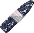 ZCFYGDX Ironing Board Covers Butterfly Blue Flower Print Lightweight & Breathable Anti-Slip & Wear-Resistant(17 x 49 in) Hook & Loop Elastic Edge Easy to Install, Scorch Resistant Decor Size-M