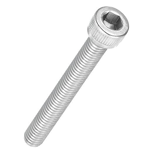Kozelo 15pcs Socket Head Cap Screws - [M6-1 x 50mm] 304 Stainless Steel Allen Socket Drive for Electrical Motor 3D Printing Fan Engine Replacement Use, Silver