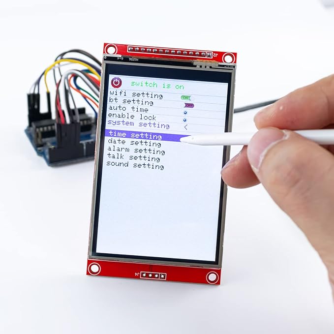 Hosyond 3.5 Inches TFT LCD Touch Screen Shield Display Module 480x320 SPI Serial ILI9488 with Touch Pen Compatible with Arduino R3/Mega2560 Development Board