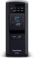 CyberPower CP1000PFCLCD PFC Sinewave UPS Battery Backup and Surge Protector, 1000VA/600W, 10 Outlets, AVR, Mini-Tower; UL Certified