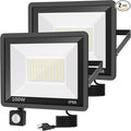 YANYCN 2 Pack 100W LED Motion Sensor Flood Light,Dusk to Dawn,IP66 Waterproof, 11800 Lumens, 5000K Daylight White, Super Bright Security Light for Garage, Front Porch, Barn