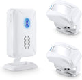 KCMYTONER Wireless Motion Sensor Detector Security Alarm Chime, Motion Sensor Doorbell, Door Chime for Business Entry, Shop Store Office Home Front Door Entry, 1 Receiver 2 Motion Sensor