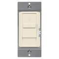 TOPGREENER Digital Dimmer Light Switch for 200W Dimmable LED/CFL Lights, Single Pole Led Slide Dimmer Switch, Neutral Wire Not Required, UL Listed, TGDS1-LA, Light Almond,1 Pack