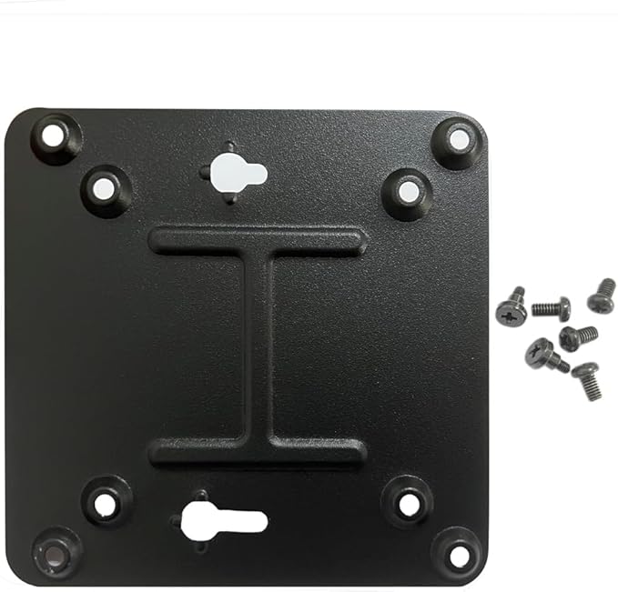 GinTai for Intel NUC Vesa Adapter Mount Bracket to Attach NUC Mini PC Computer to The Back of a Monitor Mounting Plate Not Skull or Hades(With 8pcs Screws) Intel NUC 4 5 6 7 8 10 11 13 General purpose