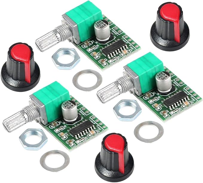 Gebildet Mini 3W+3W DC 5V Audio Amplifier Handy Digital Power Amp Module Board Dual-Channel PAM8403 Stereo Amplifiers with Potentiometer for DIY Portable
