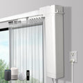 SmartWings Automatic Curtain Opener, Motorized Vertical Blinds with Remote, Electric Closet Doors Sliding Panels Compatible with Alexa Google Homekit, Curtain Track Rod Kit