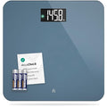 Greater Goods AccuCheck Digital Scale for Body Weight - Accurate Digital Bathroom Scale with High-Precision Sensors, Large Easy-to-Read Backlit Display, 400 lb Capacity, Auto Step-On (Stone Blue)