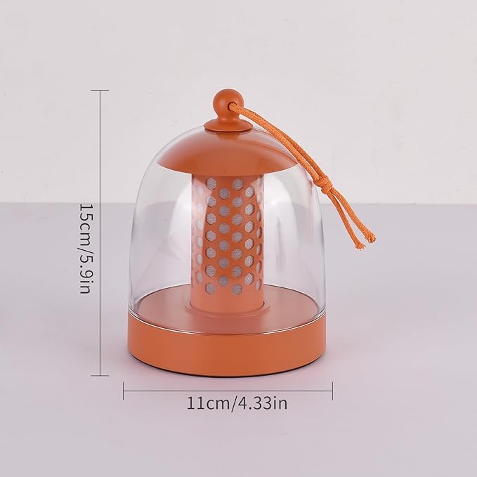 MKLK Camping Lantern, IPX4 Waterproof Touch Control LED Night Light, USB Rechargeable & Long Lasting Battery, Portable Hanging Tent Lamp for Outdoor Camping Hiking Backpacking,Orange