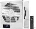 VEVOR Room to Room Fan, Two-Way Airflow Through-the-Wall Fan 8" with Remote, Temperature Control, 305 CFM 10-Speed Ventilation Quiet Vent for Bathroom, Laundry Room and Indoor