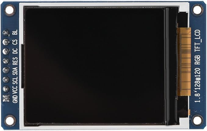 Bewinner 1.8inch LCD Display Module, TFT Screen Module 128 x 160 Resolution Onboard Driver ST7735 SPI Interface, Full-Color LCD Screen Display Controller Module