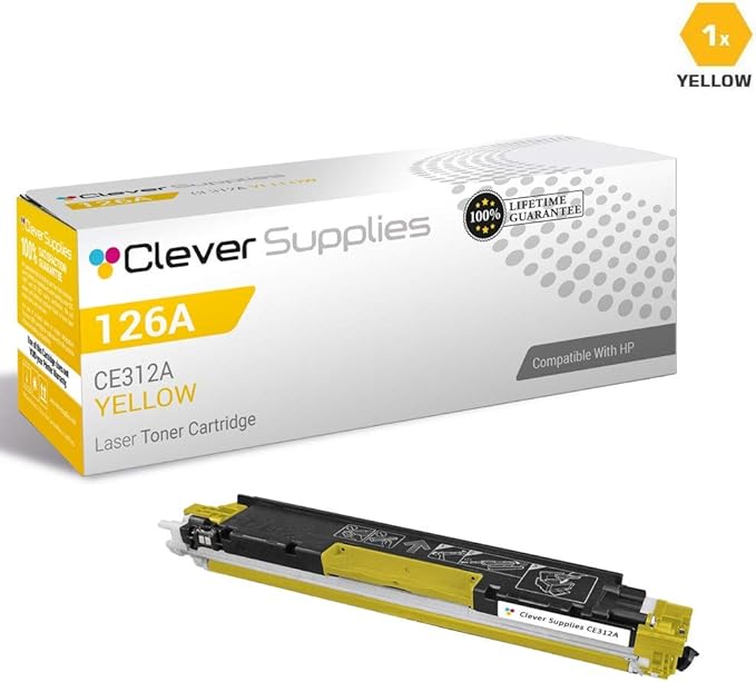CS Replacement Compatible with HP TOPSHOT PRO M275NW CE310A Black CE311A Cyan CE312A Yellow CE313A Magenta 126A Color CP1020 CP1025NW PRO 100 MFP M175NW Toner Cartridge 5 Color Set