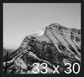 Frame It Easy 33 x 30 Black Wood Frame (Derby)
