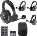 Eartec UL422 Ultralite-HD 4-Person Full Duplex Wireless Intercom Headset Communication System, Single and Dual Ear Headsets, Up to 1000ft Range, U.S. Company