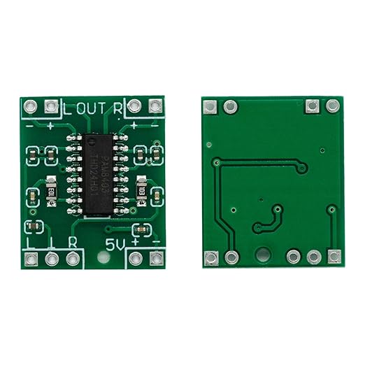 5PCS PAM8403 2x3W Class D Digital Amplifier Board - Ultra-Mini Power Amplifier Module with 2.5-5V Input USB Power Supply for Audio Speakers and Sound Systems (Without Potentiometer)