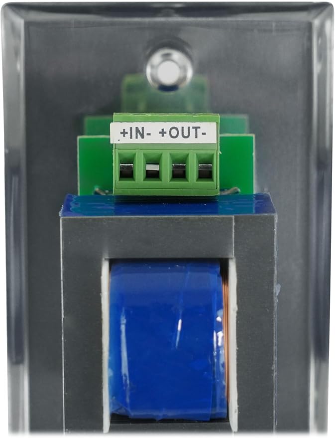 Rockville VOL70200 SS 200W 70V Wall Volume Control Zone Controller, Stainless Steel, Single-Gang, Euro-Block Connectors, Perfect for Commercial Audio Systems