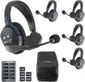 Eartec UL5S Ultralite-HD 5-Person Full Duplex Wireless Intercom Headset Communication System, Single Ear Headsets, Up to 1000ft Range, U.S. Company