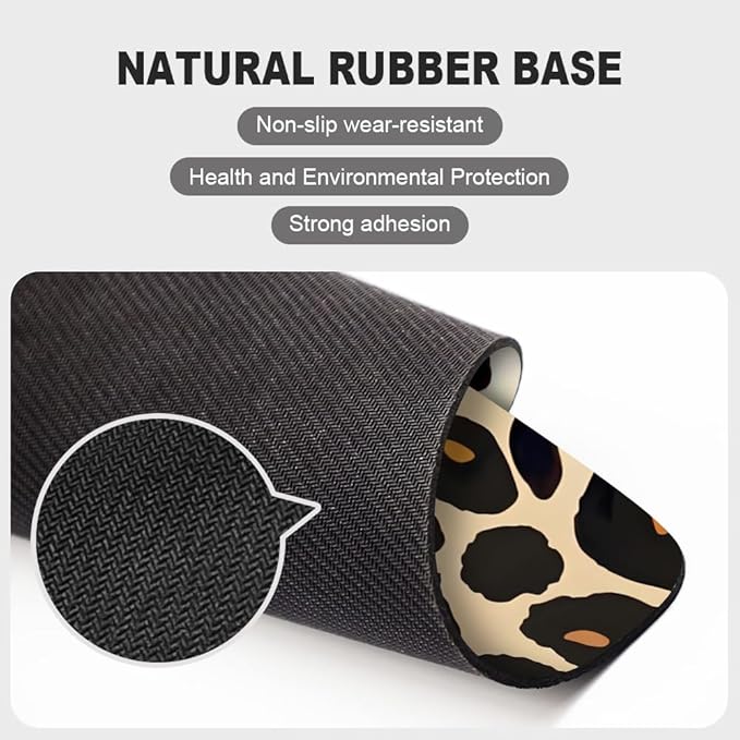 Into The Wild Leopard Print Case Square Mouse pad, Texture, Waterproof, Anti Slip Rubber Base, Computer Mouse pad, Laptop Mouse pad