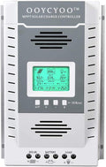OOYCYOO MPPT Charge Controller 80 amp 12V/24V Auto, 80A Solar Panel Charge Regulator with Blacklight LCD Display Max 100V for Lead-Acid Sealed Gel AGM Flooded Lithium Battery
