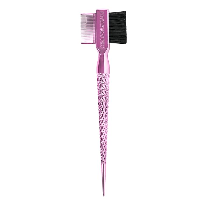 Style Factor EDGE BOOSTER® Hammer Brush Rat Tail– Double-Sided Edge Control Brush & Comb with Boar Bristles – For Edges, Slick Backs, Baby Hair Styling, and Taming Flyaways