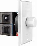 OSD Audio 100W in Wall Volume Control Impedance Matching for Home Speakers, Rotary Knob White SVC100