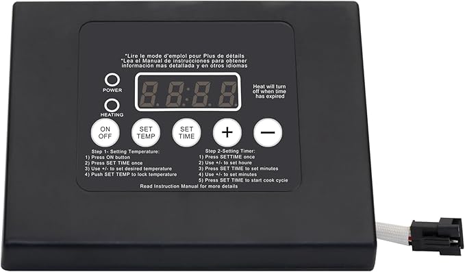 folosem 990050048 Digital Control Panel Kit,with LED Digital Display Top Controller Fits Compatible with Masterbuilt MB ESQ30B, ESQ30S, 20070106, 20070206, 20072010, 20070910 Electric