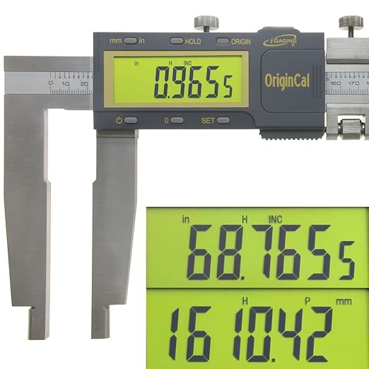iGAGING Absolute Origin Heavy Duty 40" Digital Caliper, IP54 Electronic, SPC/USB Output Port, Inch & Metric Modes, Case, Manual, Battery