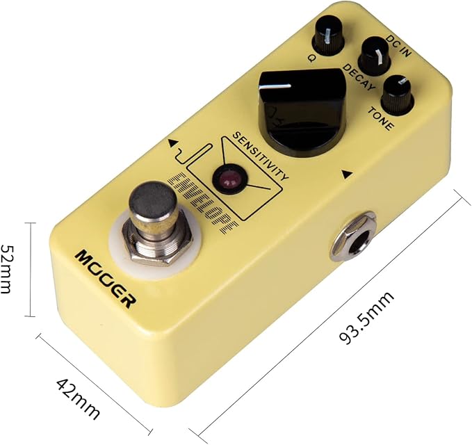 MOOER - Analog envelope filter, dynamic automatic Wah pedal, exaggerated funk, subtle and sensual, static frequency filter effects for guitar and bass.