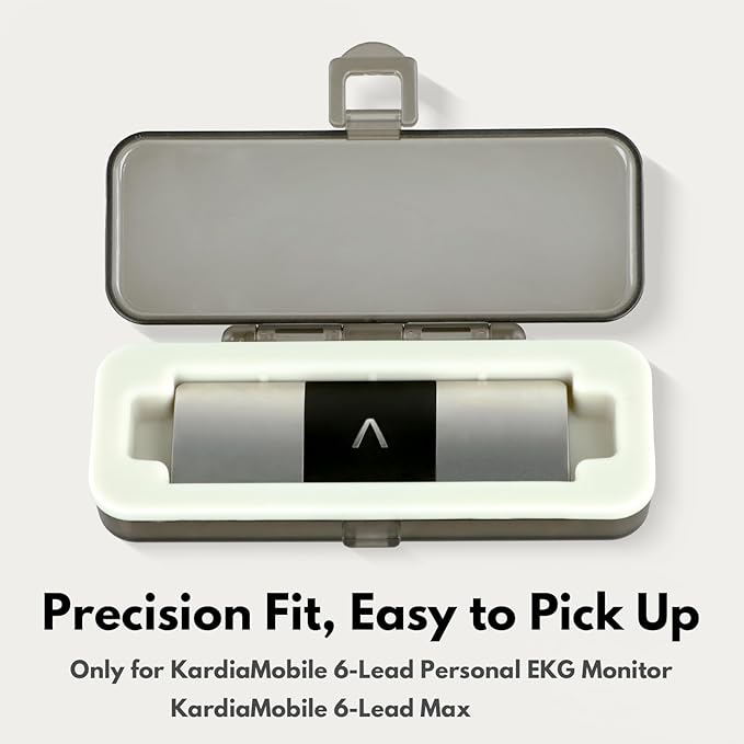 ClaspVital Hard Shell Case Only for KardiaMobile 6L & 6L MAX Heart EKG Monitor, Waterproof & Scratch-Resistant Kardia Mobile 6L Case, Easy to Carry
