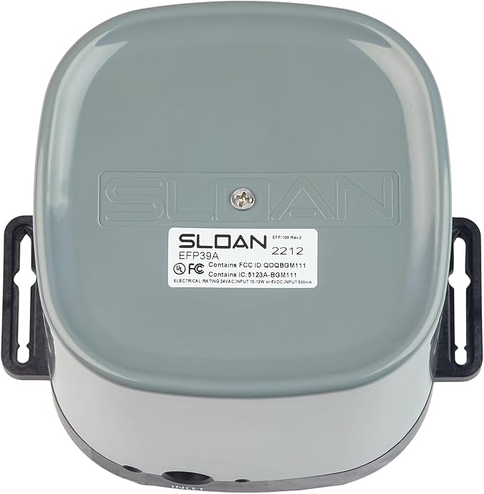 Sloan Optima EBF-650 Sensor Activated Touch-Free Faucet, Commercial Grade with Quick Connect Fittings - 0.5GPM Battery-Powered & Bluetooth Enabled Deck-Mounted Low Integrated Base Body, 3315025BT