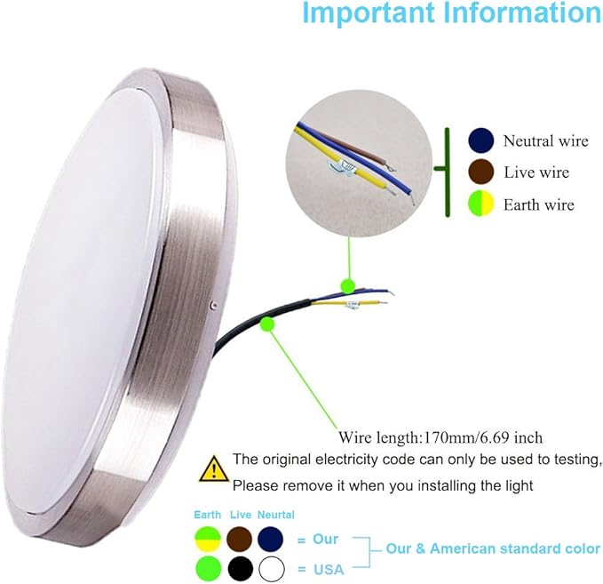 ZHMA 8-Inch LED Ceiling Lights, Flush Mount Lighting Round,5000K Natrual White,12W 880LM 80W Incandescent Equivalent(AC85V-265V),Closet Light,Ceiling Lighting for Kitchen Bathroom Dining Room