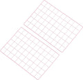 PATIKIL 12"x20" Wire Grid Panel, 2 Pack Board Photo Pictures Memo Display Grid Panels Hanging Organizer Wall Decorative Panel for Home Office Wedding, Pink