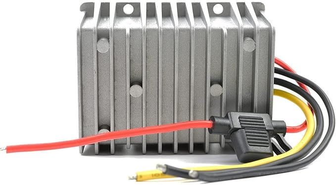 QJFCare Golf Cart DC/DC Converter Regulator 36V 48V Step Down to 12V 20A 240W, Power Supply Module Buck Transformer, Waterproof Voltage Reducer, for Golf Cart, Forklifts, Car, Truck