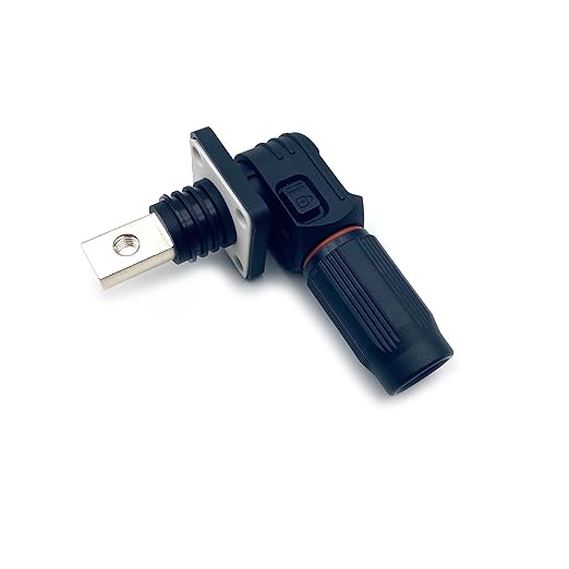 250A-350A 1500V Battery Energy Storage Connector, 70-120mm² High Current Connectors Quick Plug Terminal Black Right Angle Plug and Socket IP67 Waterproof Power Adapter Threaded Wiring