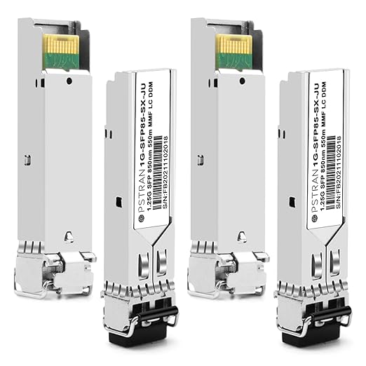 OPSTRAN 1000BASE-SX SFP Optical Transceiver Module Compatible with Juniper QFX-SFP-1GE-SX EX-SFP-1GE-SX SRX-SFP-1GE-SX 850nm 550m DDM Duplex LC MMF 4pcs/Pack