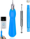 Video Screwdriver Bit Set for Battery and Wifi Access - Fits All Video Doorbell Models (Blue)