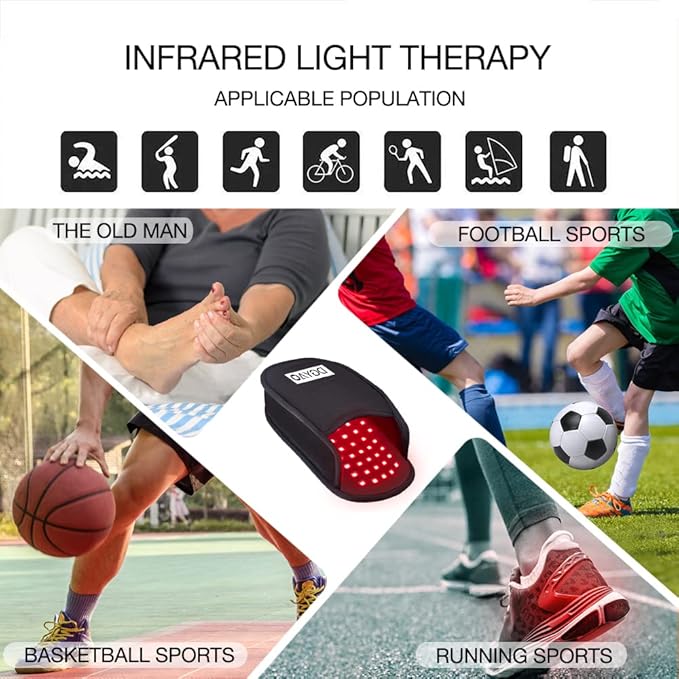 DGQY Upgraded Red Infrared Light Therapy for Feet Pain Relief FDA Cleared LED Light Therapy Slipper Device for Foot Toes Instep Heel Home Use (Ps-hj2)
