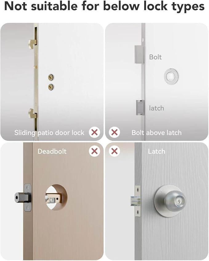 Electronic Smart Door Lock Fingerprint Door Lock with Keypad，Smart Lock for Front Door Children Proof IC Card,40–90mm Multipoint Locks (Not Suitable Patio Mortise Lock)(OSP Mirror Silver)