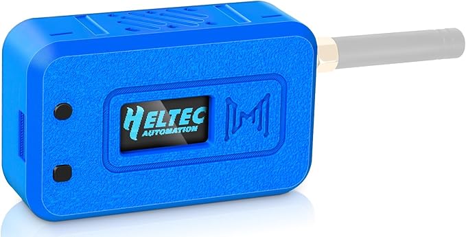 Meshnology Case for LoRa ESP32 V3 Module Board Device Set - Development Board Antenna 3000mAh Battery All-in Enclosure OLED Screen Protection Shell with Type C Interface (N35 Version, Blue)