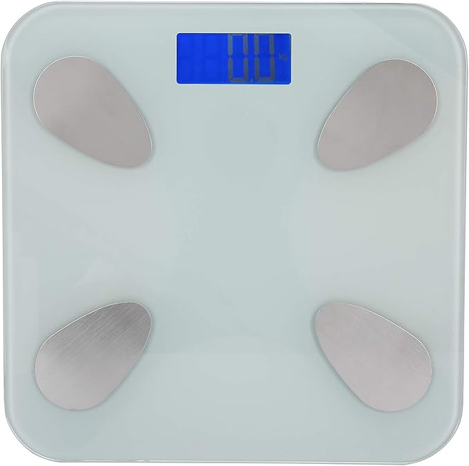 Advanced Smart Body Fat Scale Bluetooth Weight Scale with High Precision Sensors Digital Body Composition Analyzer BMI Measurement for Home Gym Fitness Tracking ABS Material