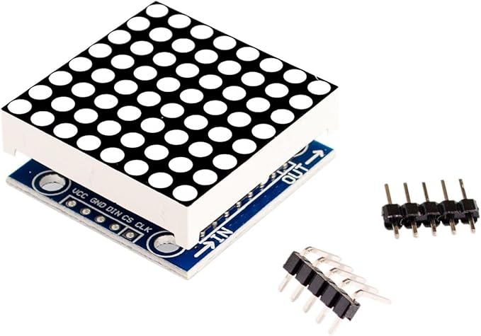 Azuocn 5PCS MAX7219 8x8 Dot Matrix LED Display Module 5V MCU Control MAX7219 LED Dot Matrix DIY Kit (Green)