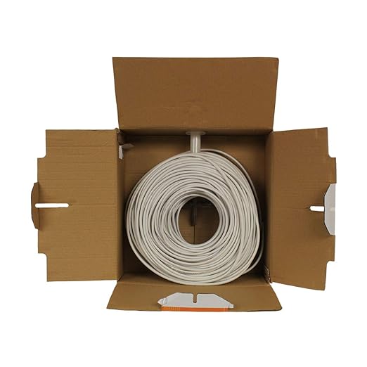 NavePoint 500ft in Wall Audio Speaker Cable Wire CL2 12/2 AWG Gauge 2 Conductor Bulk White