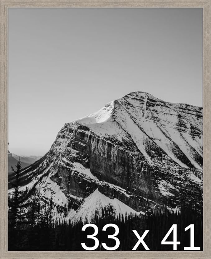 Frame It Easy 33 x 41 Rustic Gray Wood Frame (Derby)