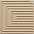 From Plain To Beautiful In Hours 9004 Depth Tier PVC 12 in x 12 in Peel and Stick Wall Panels (Covers / 10 sq.ft), Dairy Cream, 10 Piece