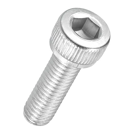 Kozelo 60pcs Socket Head Cap Screws - [M5-0.8 x 16mm] 304 Stainless Steel Allen Socket Drive for Electrical Motor 3D Printing Fan Engine Replacement Use, Silver