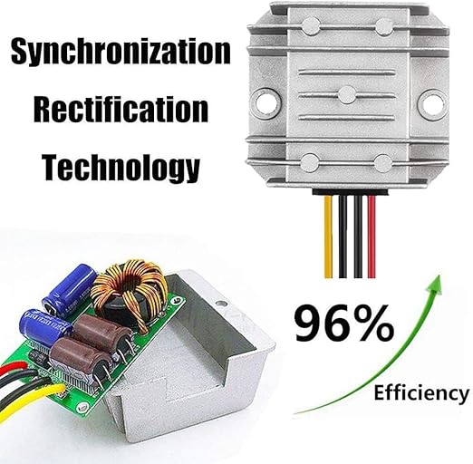 DC 12V Step Up to 24V 3A Boost Converter 72W DC Voltage Regulator Power Converter Waterproof Module Transformer for Golf Cart Club Car Recreational Vehicle