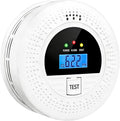 Combination Smoke and CO Detector with Battery Operated, Test Button, LCD Display
